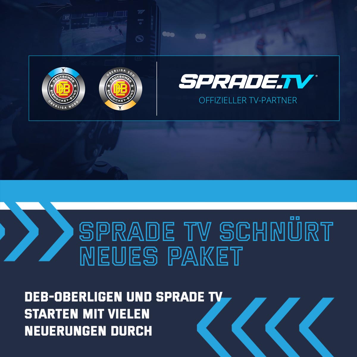 SpradeTV und die DEB-Oberligen starten langfristige Partnerschaft