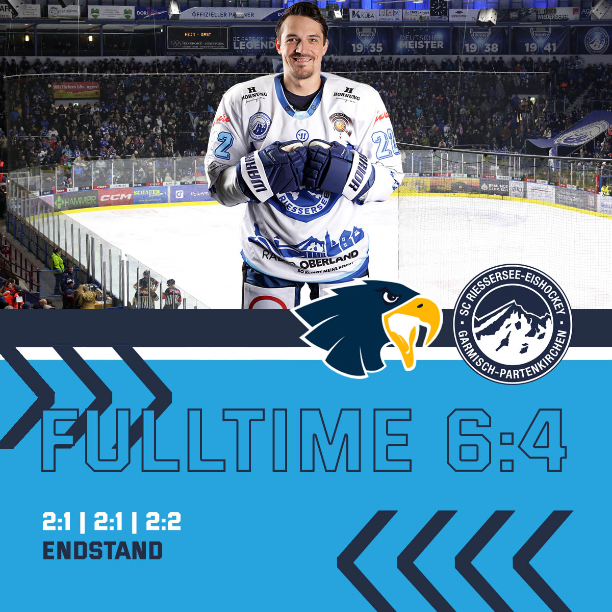 SC Riessersee unterliegt Kitzbühel mit 6:4