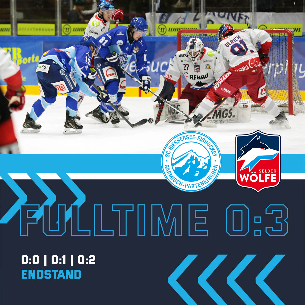 Knappe Heimniederlage gegen DEL 2-Absteiger