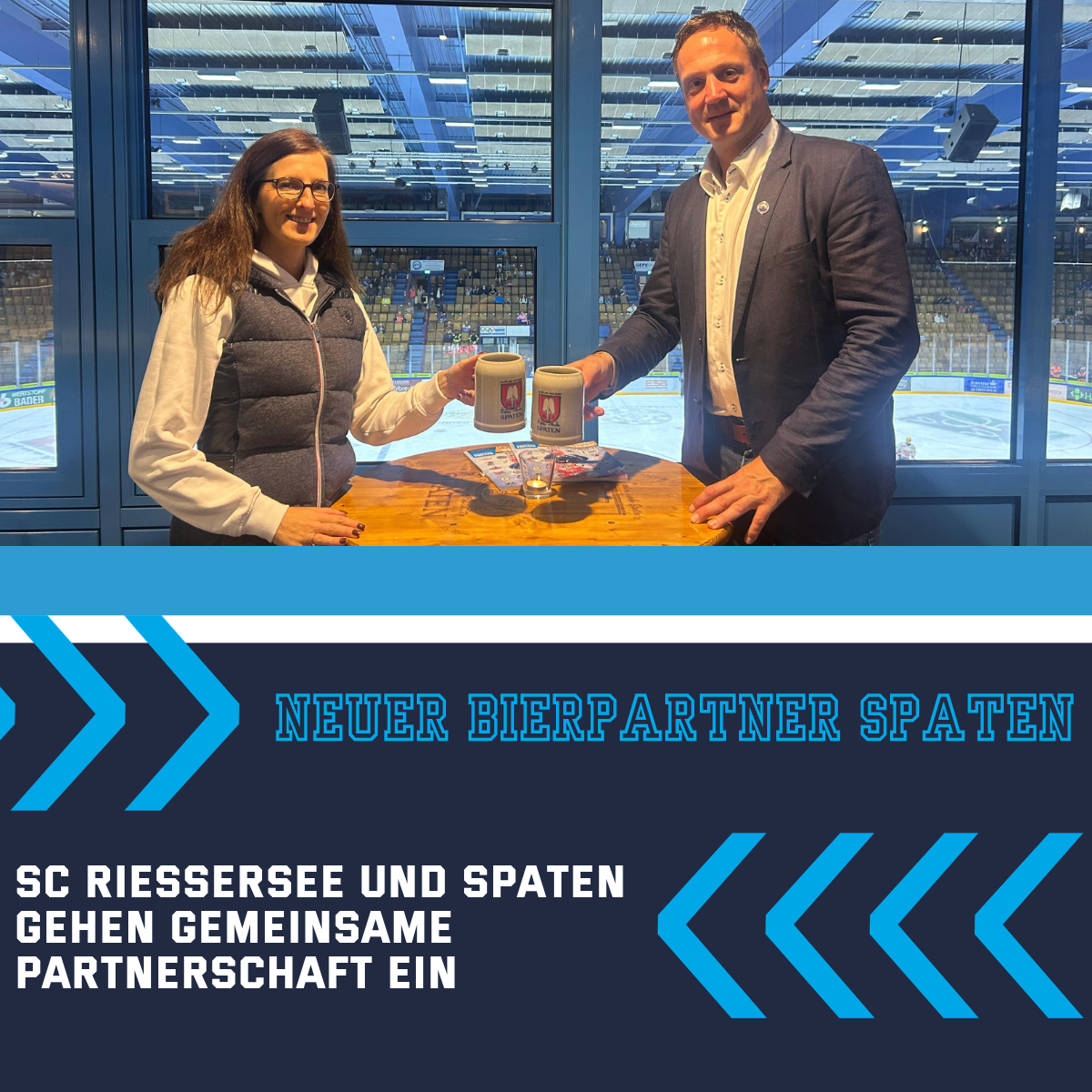 SC Riessersee begrüßt Spaten als neuen Bierpartner
