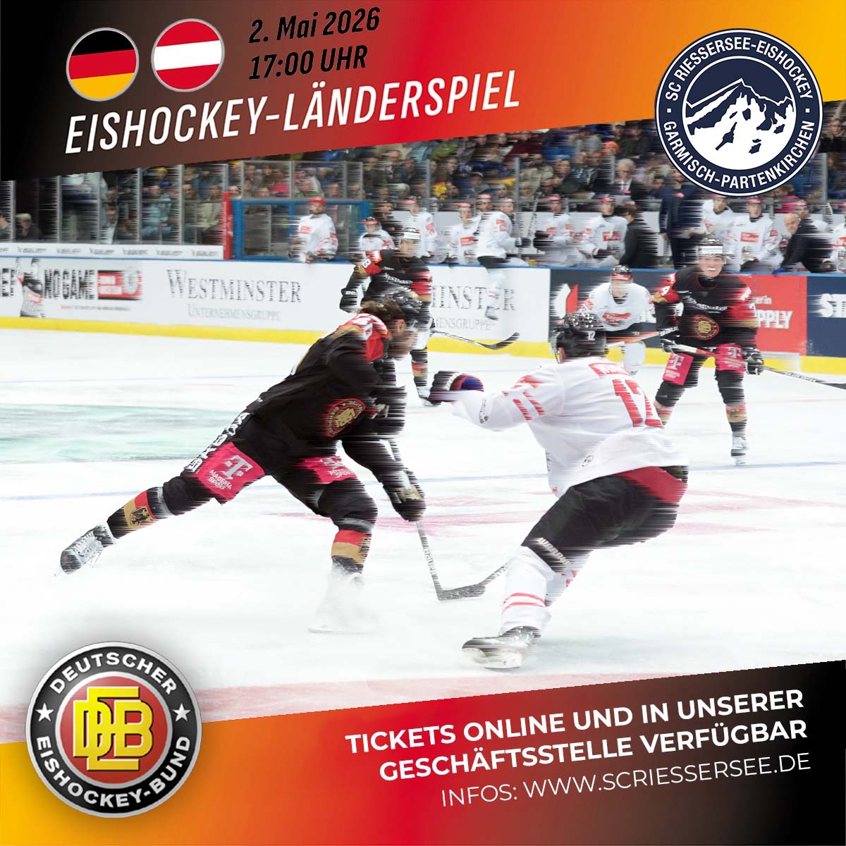 02.05.2026 Länderspiel im OEZ Garmisch-Partenkirchen 