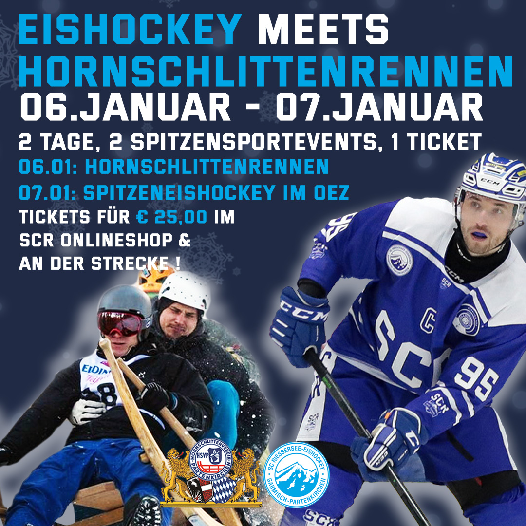 Eishockey meets Hornschlittenrennen